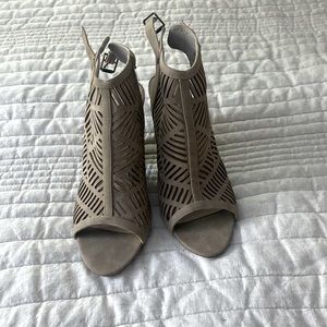 Just Fab Pewter Booties size 11/EU 42